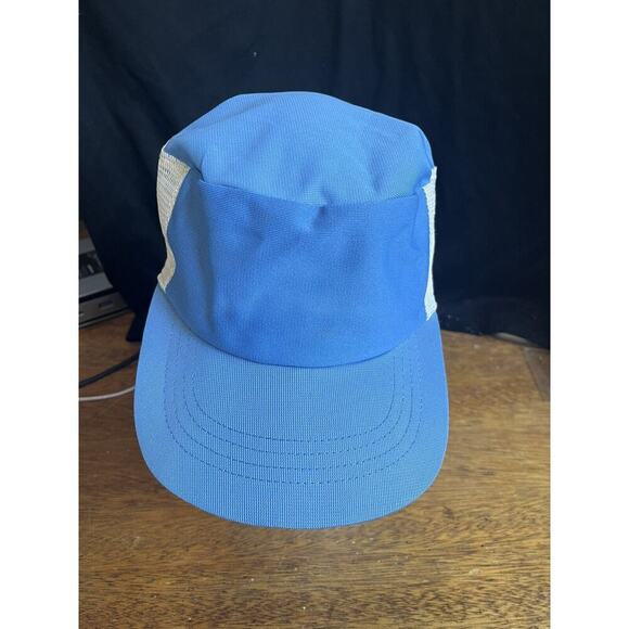 Vintage Blank MacGregor Trucker Hat Cap Blue White Snap Back 70’s‎ 5 Panel - Picture 1 of 6
